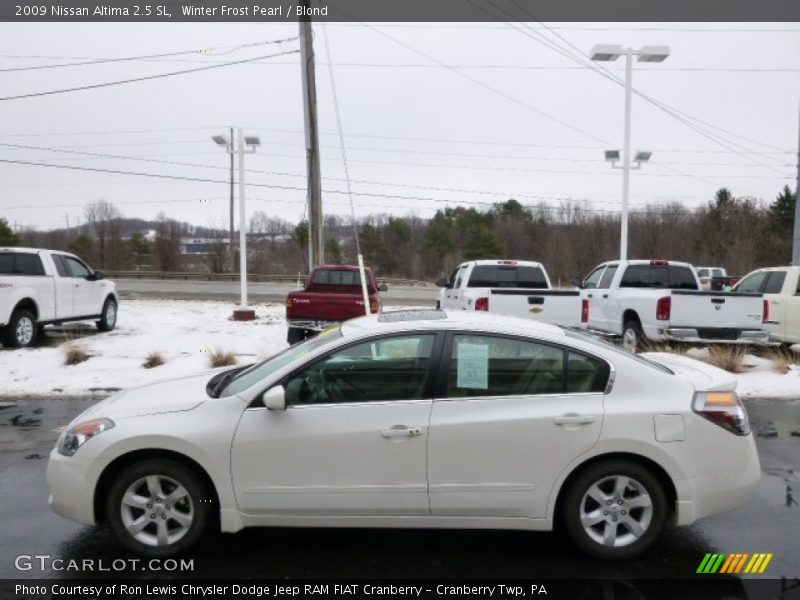 Winter Frost Pearl / Blond 2009 Nissan Altima 2.5 SL