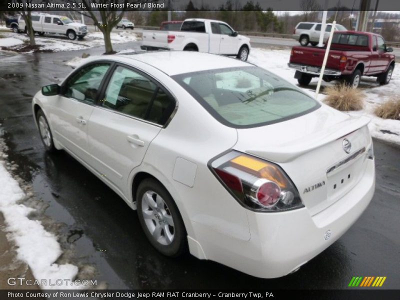 Winter Frost Pearl / Blond 2009 Nissan Altima 2.5 SL