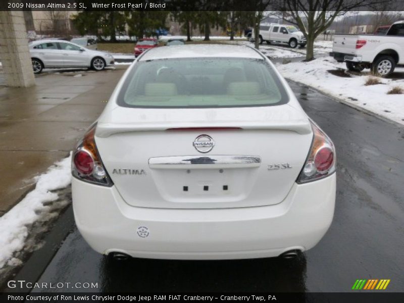 Winter Frost Pearl / Blond 2009 Nissan Altima 2.5 SL