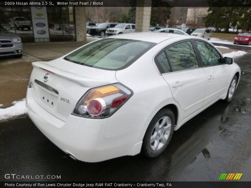 Winter Frost Pearl / Blond 2009 Nissan Altima 2.5 SL