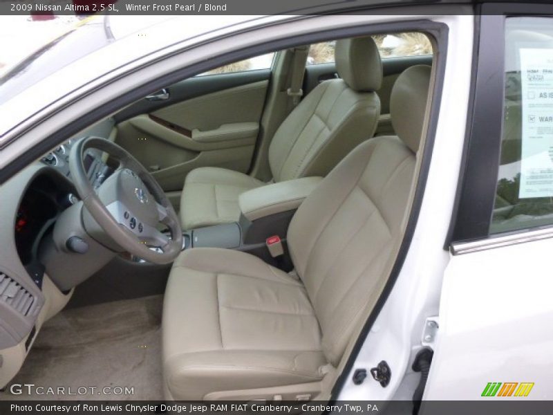 Winter Frost Pearl / Blond 2009 Nissan Altima 2.5 SL