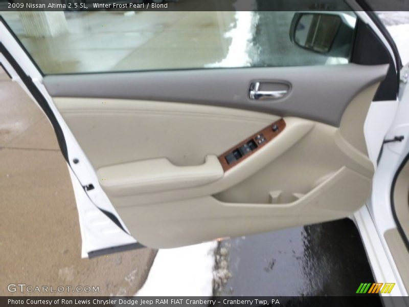 Winter Frost Pearl / Blond 2009 Nissan Altima 2.5 SL