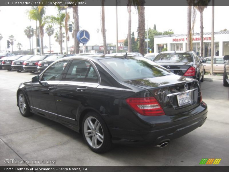 Black / Black 2013 Mercedes-Benz C 250 Sport