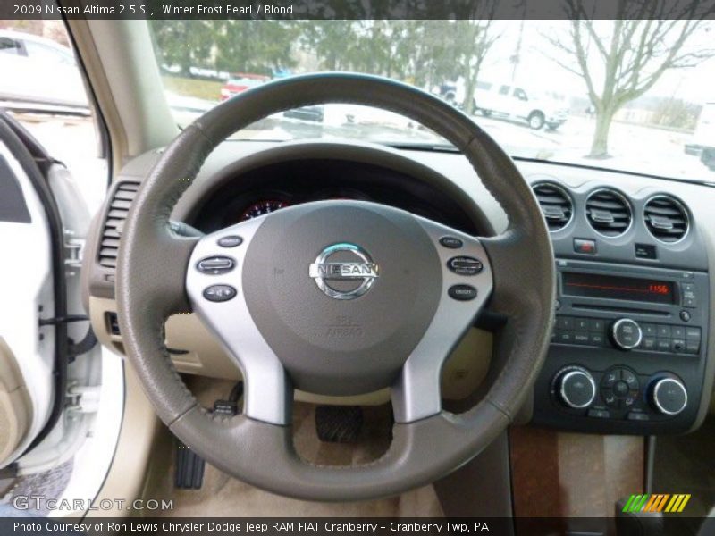 Winter Frost Pearl / Blond 2009 Nissan Altima 2.5 SL