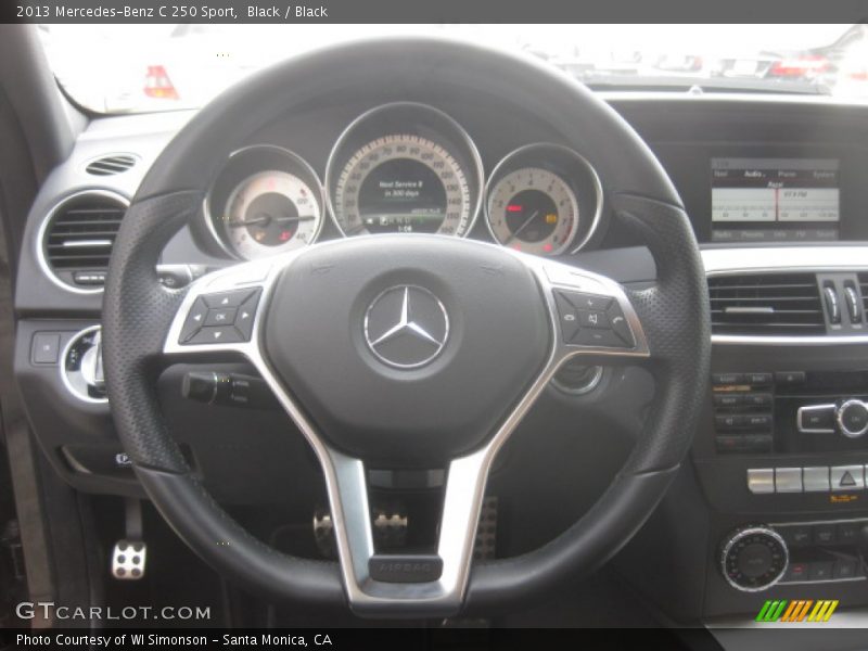 Black / Black 2013 Mercedes-Benz C 250 Sport