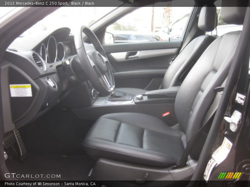 Black / Black 2013 Mercedes-Benz C 250 Sport