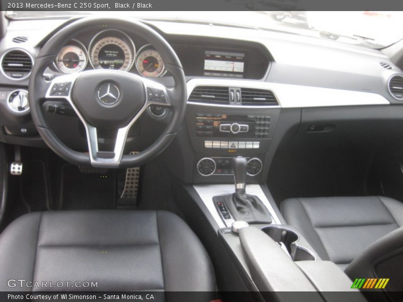 Black / Black 2013 Mercedes-Benz C 250 Sport