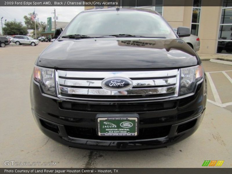 Black / Charcoal Black/Grey Alcantara 2009 Ford Edge Sport AWD