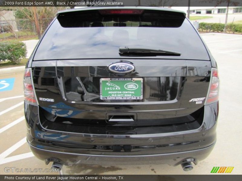 Black / Charcoal Black/Grey Alcantara 2009 Ford Edge Sport AWD