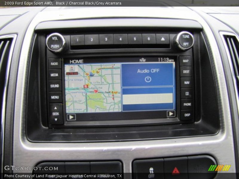 Black / Charcoal Black/Grey Alcantara 2009 Ford Edge Sport AWD