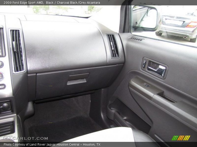 Black / Charcoal Black/Grey Alcantara 2009 Ford Edge Sport AWD