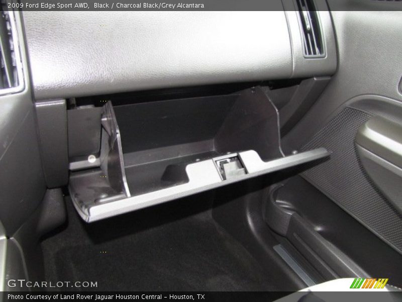 Black / Charcoal Black/Grey Alcantara 2009 Ford Edge Sport AWD