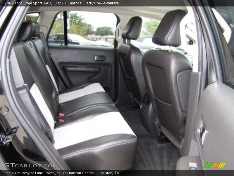 Black / Charcoal Black/Grey Alcantara 2009 Ford Edge Sport AWD