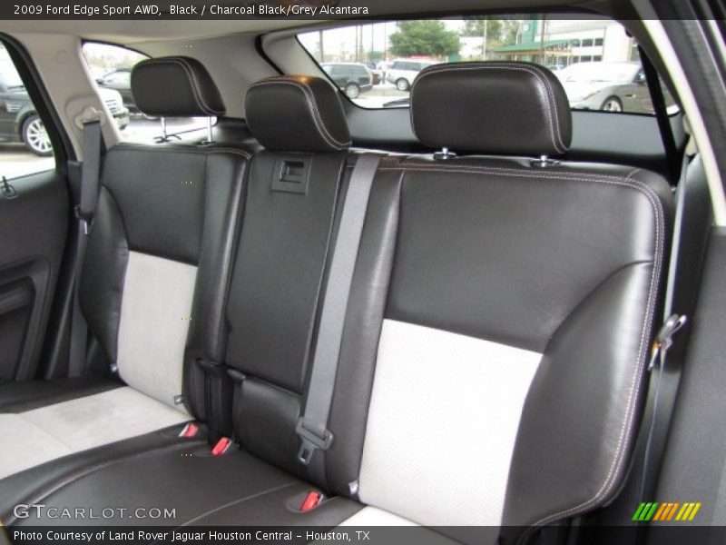 Black / Charcoal Black/Grey Alcantara 2009 Ford Edge Sport AWD