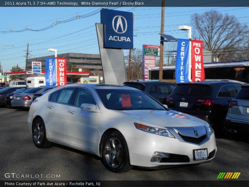 White Diamond Pearl / Ebony Black 2011 Acura TL 3.7 SH-AWD Technology