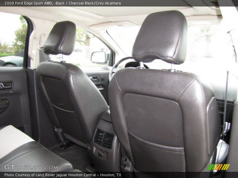 Black / Charcoal Black/Grey Alcantara 2009 Ford Edge Sport AWD