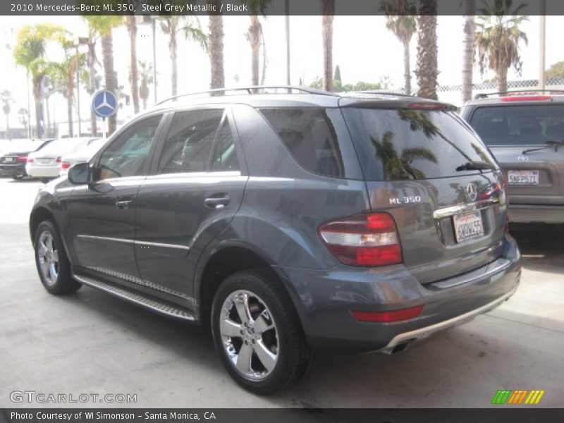 Steel Grey Metallic / Black 2010 Mercedes-Benz ML 350
