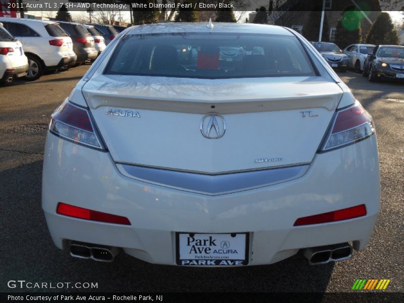 White Diamond Pearl / Ebony Black 2011 Acura TL 3.7 SH-AWD Technology
