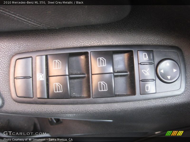 Steel Grey Metallic / Black 2010 Mercedes-Benz ML 350