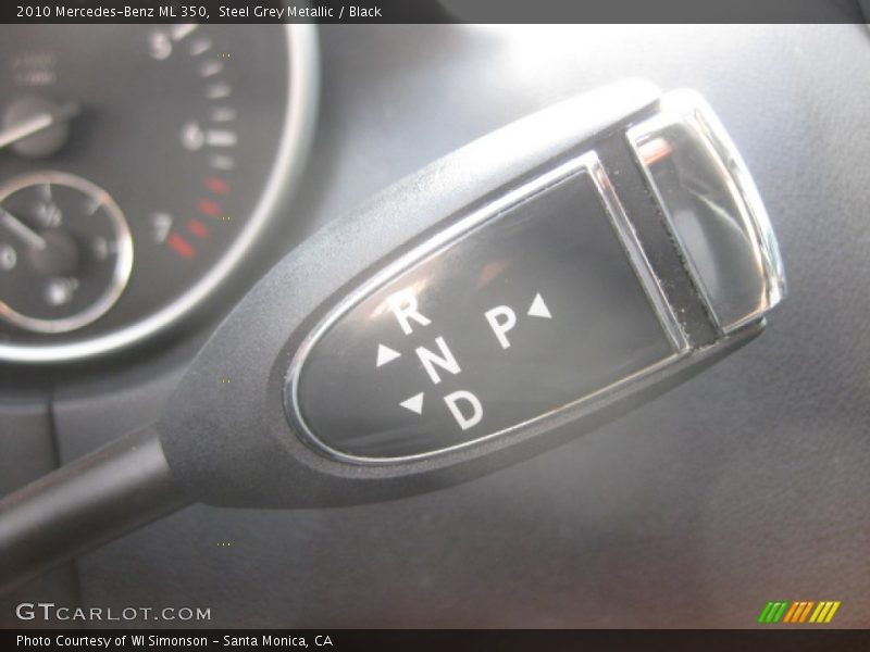 Steel Grey Metallic / Black 2010 Mercedes-Benz ML 350
