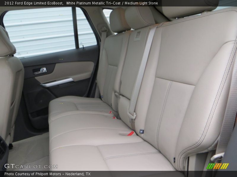White Platinum Metallic Tri-Coat / Medium Light Stone 2012 Ford Edge Limited EcoBoost