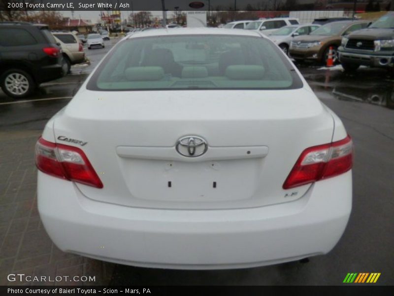 Super White / Ash 2008 Toyota Camry LE