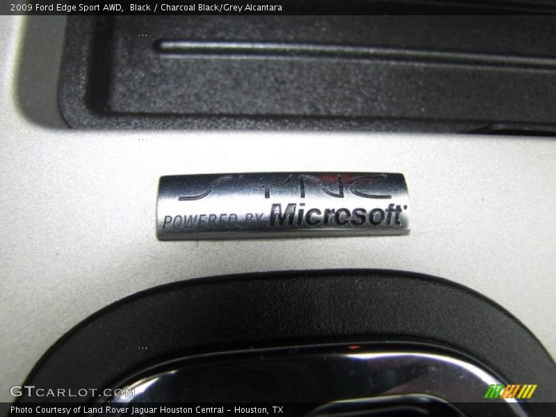Black / Charcoal Black/Grey Alcantara 2009 Ford Edge Sport AWD