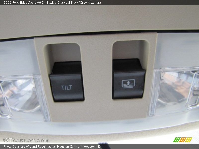 Black / Charcoal Black/Grey Alcantara 2009 Ford Edge Sport AWD