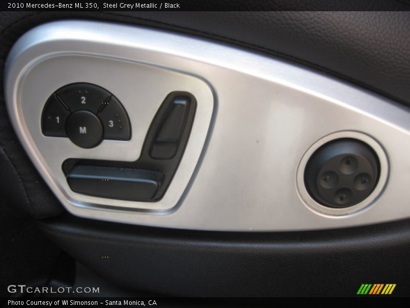 Steel Grey Metallic / Black 2010 Mercedes-Benz ML 350