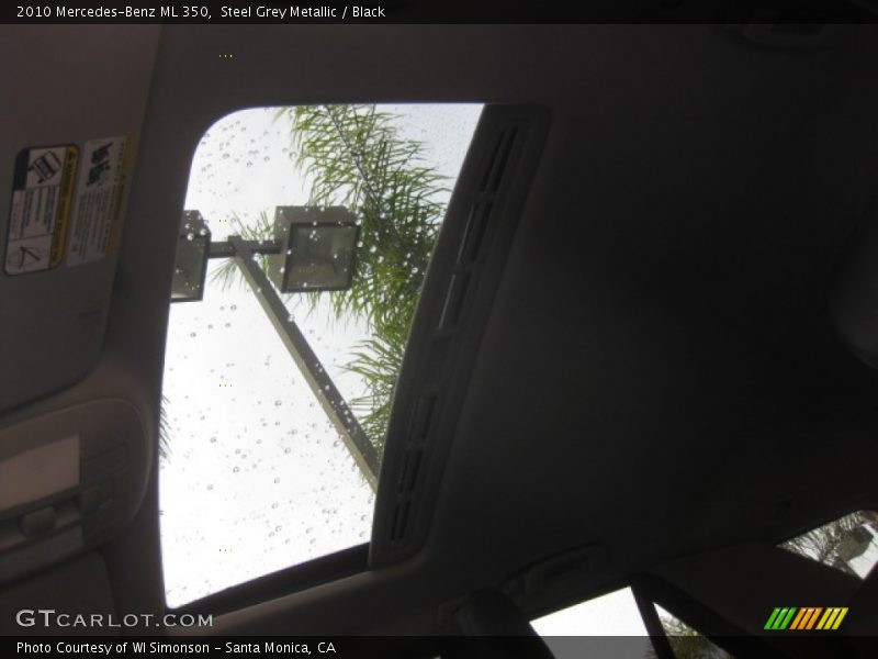 Steel Grey Metallic / Black 2010 Mercedes-Benz ML 350