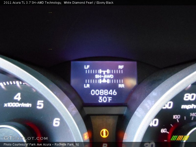 White Diamond Pearl / Ebony Black 2011 Acura TL 3.7 SH-AWD Technology