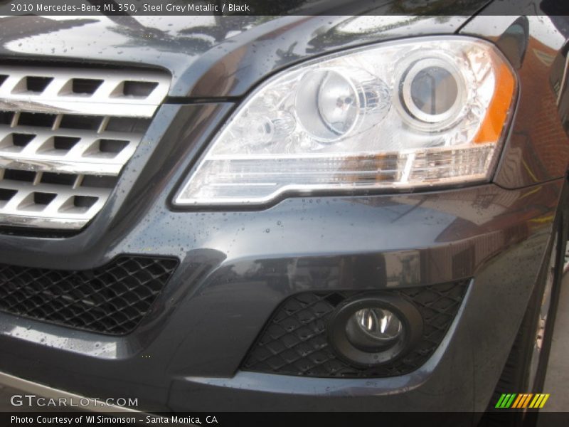 Steel Grey Metallic / Black 2010 Mercedes-Benz ML 350