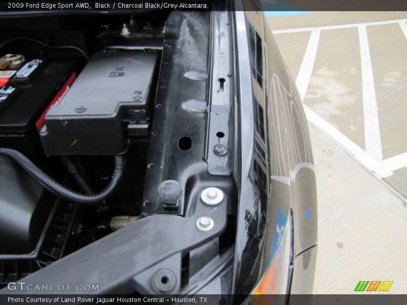 Black / Charcoal Black/Grey Alcantara 2009 Ford Edge Sport AWD
