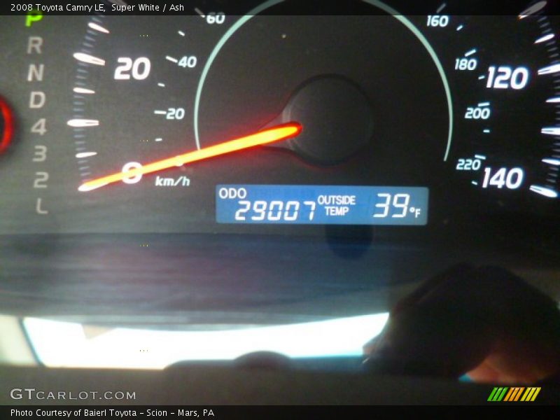 Super White / Ash 2008 Toyota Camry LE