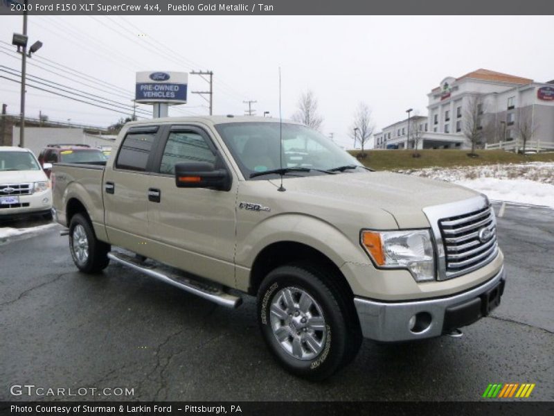 Pueblo Gold Metallic / Tan 2010 Ford F150 XLT SuperCrew 4x4