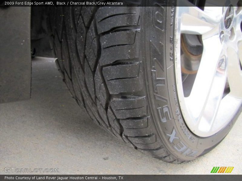 Black / Charcoal Black/Grey Alcantara 2009 Ford Edge Sport AWD