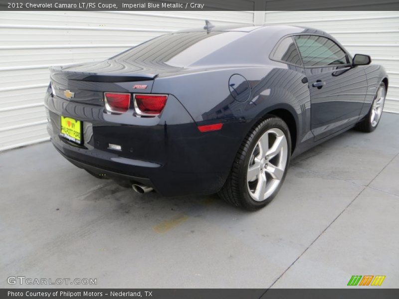 Imperial Blue Metallic / Gray 2012 Chevrolet Camaro LT/RS Coupe