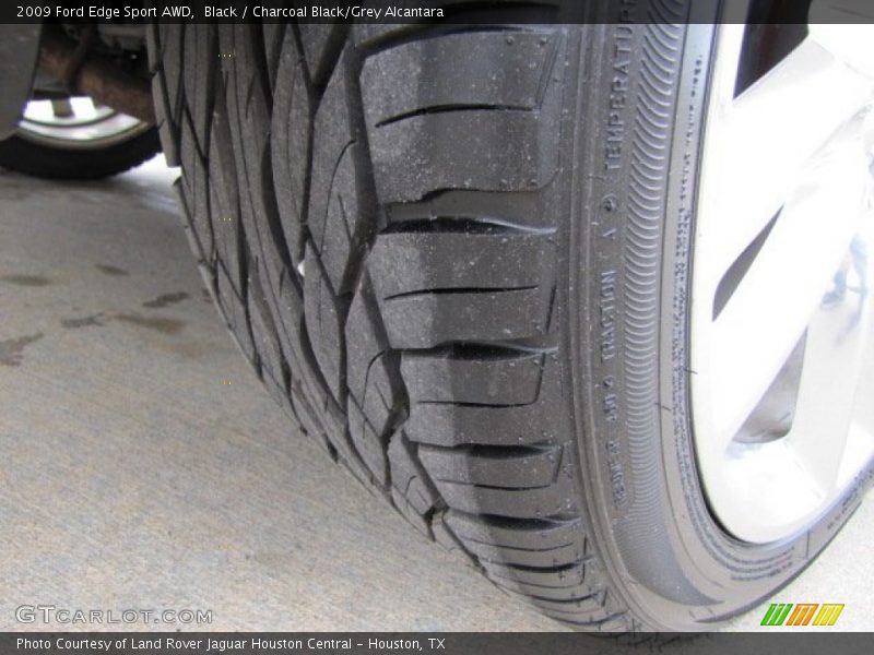 Black / Charcoal Black/Grey Alcantara 2009 Ford Edge Sport AWD