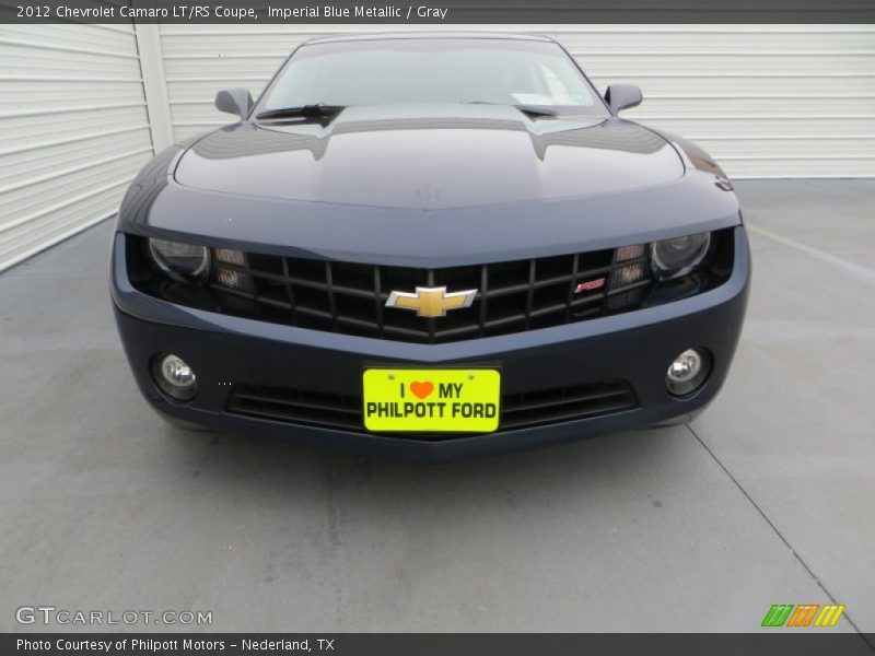 Imperial Blue Metallic / Gray 2012 Chevrolet Camaro LT/RS Coupe
