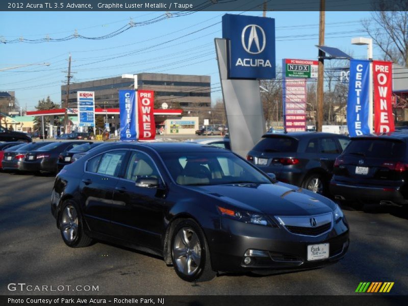 Graphite Luster Metallic / Taupe 2012 Acura TL 3.5 Advance