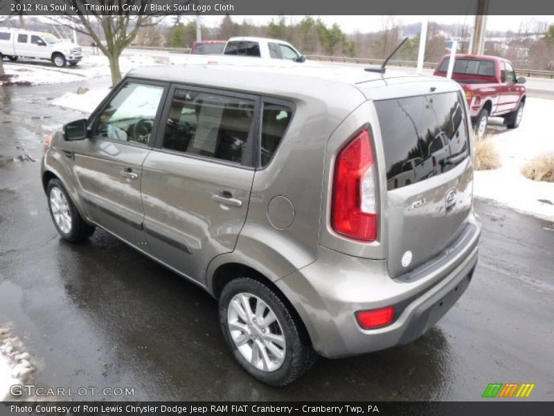 Titanium Gray / Black Soul Logo Cloth 2012 Kia Soul +