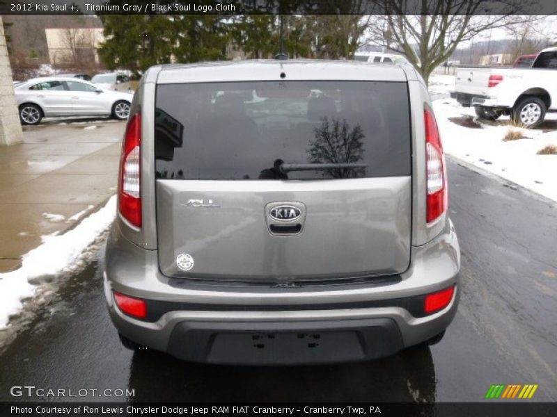 Titanium Gray / Black Soul Logo Cloth 2012 Kia Soul +