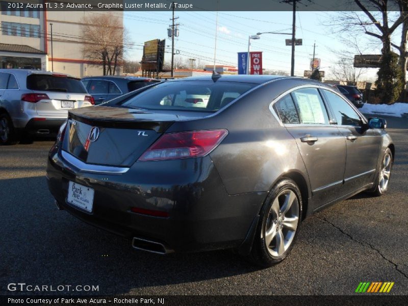 Graphite Luster Metallic / Taupe 2012 Acura TL 3.5 Advance