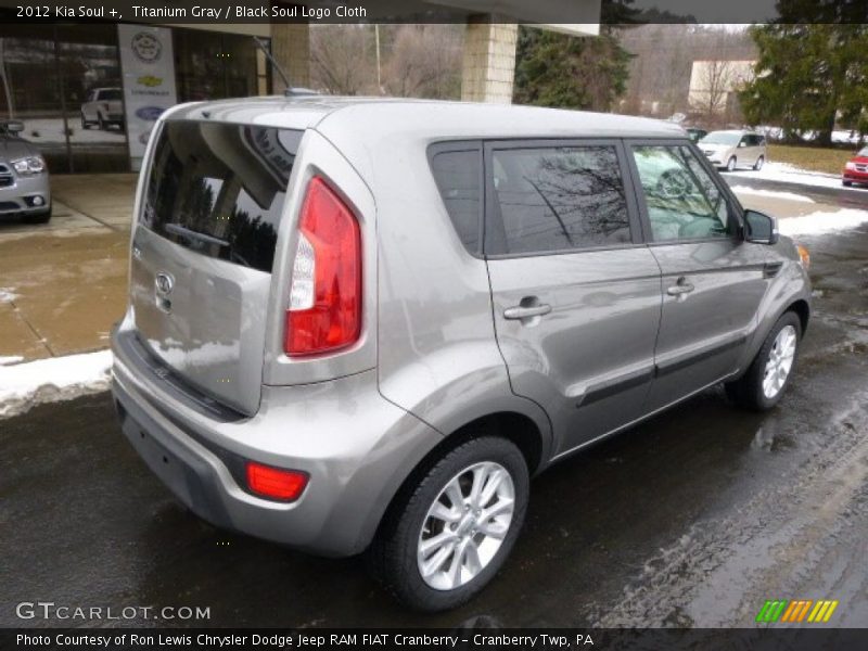 Titanium Gray / Black Soul Logo Cloth 2012 Kia Soul +
