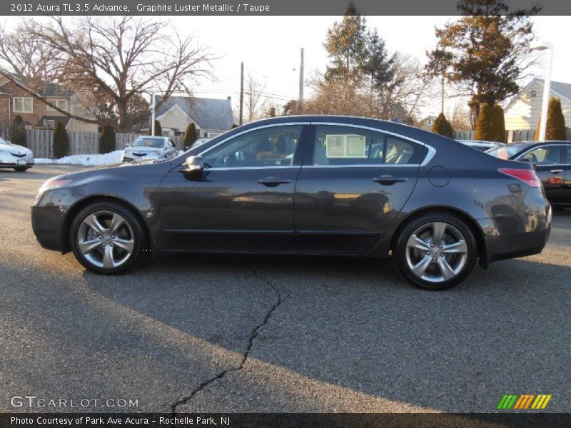 Graphite Luster Metallic / Taupe 2012 Acura TL 3.5 Advance