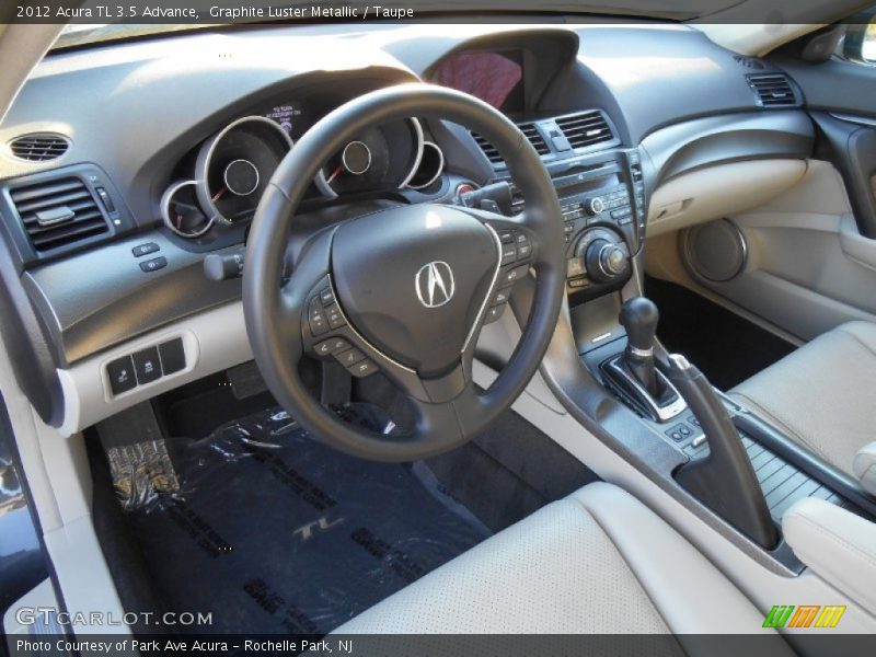 Graphite Luster Metallic / Taupe 2012 Acura TL 3.5 Advance