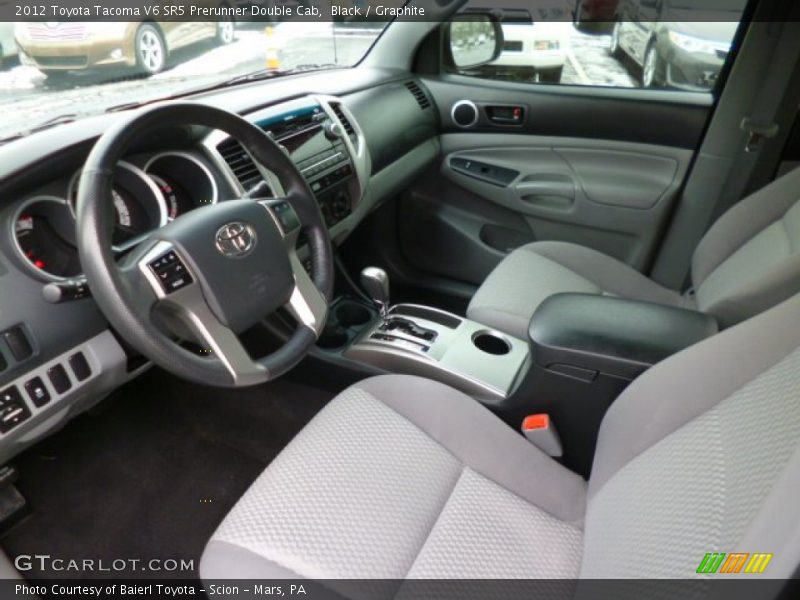 Black / Graphite 2012 Toyota Tacoma V6 SR5 Prerunner Double Cab