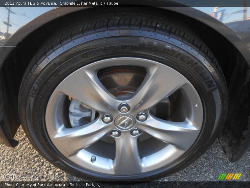 Graphite Luster Metallic / Taupe 2012 Acura TL 3.5 Advance