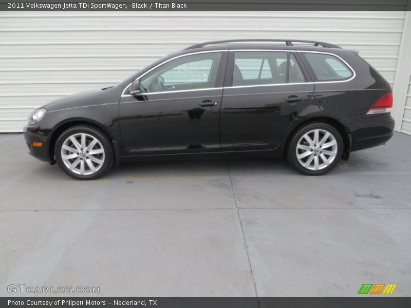 Black / Titan Black 2011 Volkswagen Jetta TDI SportWagen