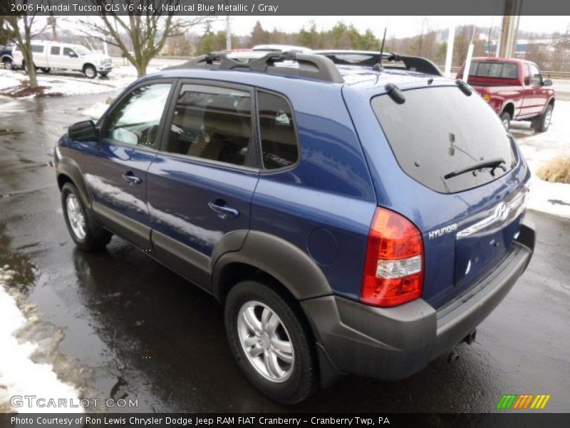 Nautical Blue Metallic / Gray 2006 Hyundai Tucson GLS V6 4x4